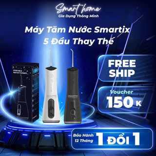 Máy Tăm Nước Smartix Cao Cấp – Tặng 5 Đầu Thay, Làm Sạch Răng Sâu, Vệ Sinh Răng Miệng Sạch Sẽ