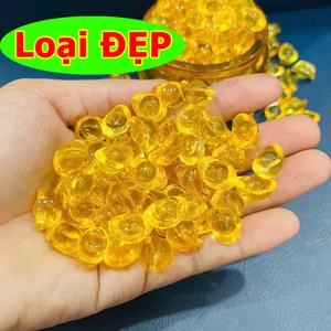 ⭐RƯỚC LỘC⭐ [NHỀU SIZE] ComBo 10 Thỏi Vàng Kim Nguyên Bảo Thủy Tinh Citrine Size - Thỏi vàng phong thủy Thần Tài