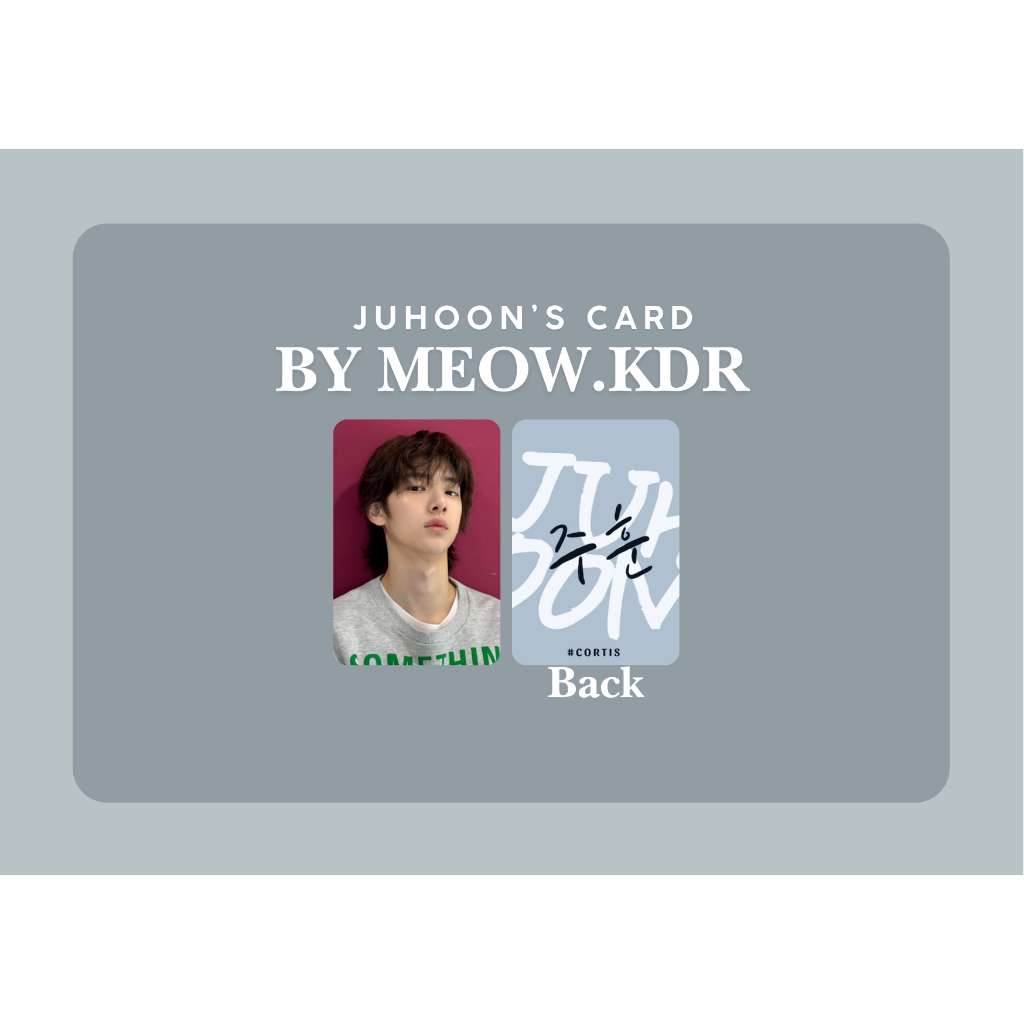 set card bo góc Juhoon (CORTIS) - 김주훈