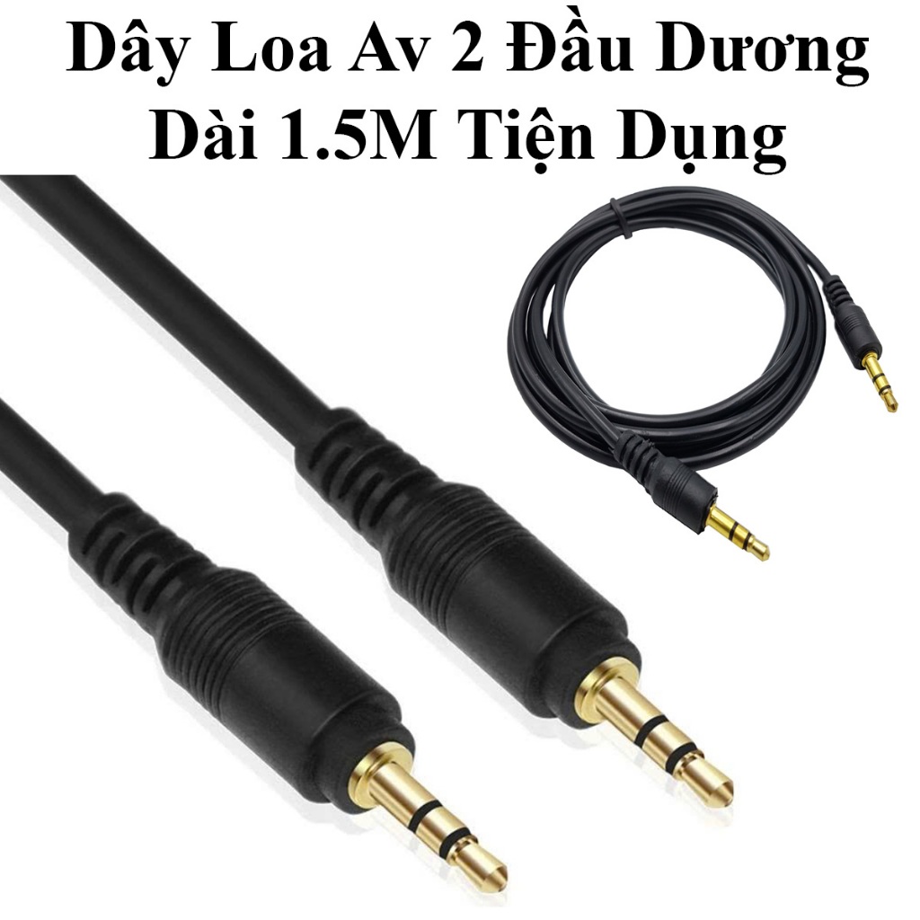 Dây Loa Av 2 Đầu Dương Dây Dài 1.5M Tiện Lợi