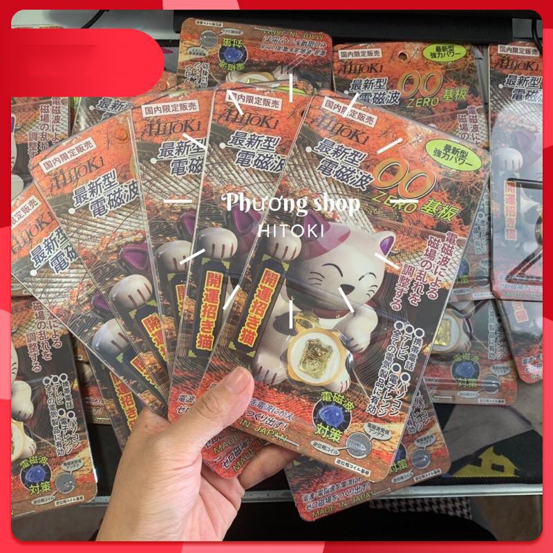 [RẺ HỦY DIỆT] Chip Ngăn Bức Xạ Điện Từ HiToKi Nhật Bản( Mèo Thần Tài) Chính Hãng