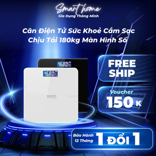 Cân Điện Tử Sức Khỏe Cắm Sạc  Chịu Tải 180KG Màn Hình Số LED Cân Chính Xác Thiết Kế Nhỏ Gọn Cho Gia Đình