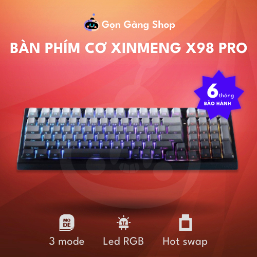 Bàn phím cơ không dây Xinmeng X98 Pro v2/ X98 Ultra - Hotswap 5 pin ...