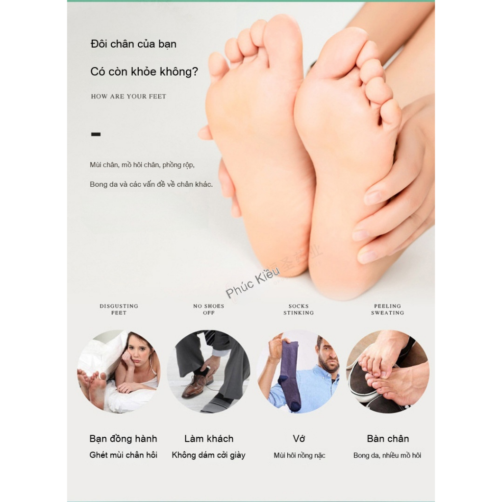 Dùng trước khi mang tất: Nước xịt tiêu diệt nấm lim xì, giảm ngứa tức thì & phòng thấm mồ hôi