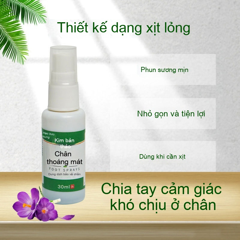 Dùng trước khi mang tất: Nước xịt tiêu diệt nấm lim xì, giảm ngứa tức thì & phòng thấm mồ hôi