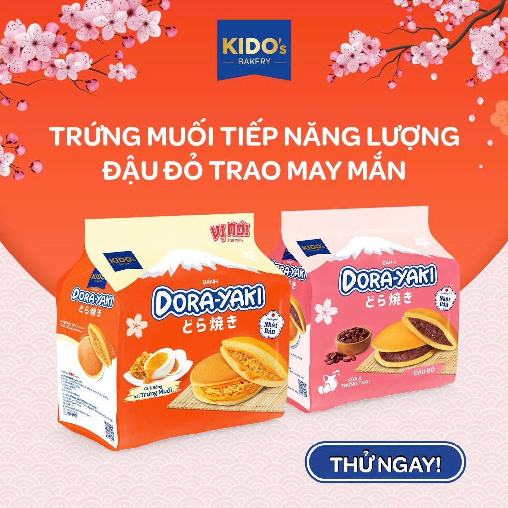 COMBO 10 BÁNH RÁN ĐÔ RÊ MON KIDO - BÁNH DORA-YAKI HƯƠNG VỊ NHẬT BẢN ...