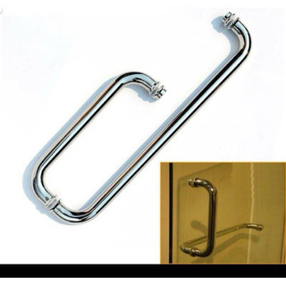 Tay nắm phòng tắm kính INOX 304- Tâm Lỗ 235x435 (tay nắm cabin phòng tắm inox304)