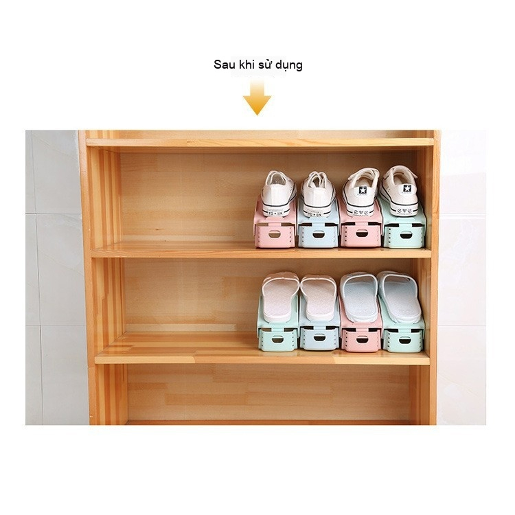 Kệ đôi giày,Phòng ngủ gia đình đơn giản,Tiết kiệm không gian giày Rack,Tủ giày có thể điều chỉnh