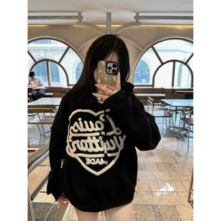 Áo Hoodie Thêu Tym Xù Lệ V Form Mũ To Nỉ Bông Dày Dặn Dáng Dấu Quần Tay Bồng Thời Trang Nam Nữ, Áo Nỉ Hoodie Thêu Xù