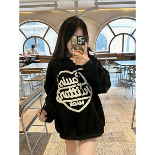 Áo Hoodie Thêu Tym Xù Lệ V Form Mũ To Nỉ Bông Dày Dặn Dáng Dấu Quần Tay Bồng Thời Trang Nam Nữ, Áo Nỉ Hoodie Thêu Xù
