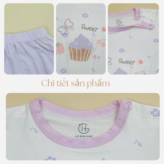 Bộ quần áo dài tay petit cho bé 6m - 3Y mềm mịn thoáng mát, họa tiết dễ thương, không gây kích ứng