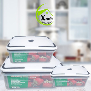 Hộp Đựng Thực Phẩm 5 Chiếc Để Tủ Lạnh Đa Năng GD202 - Set 5 Nhựa Đựng Thực Phẩm Phong Cách Nhật Bản