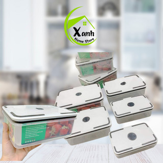 Hộp Đựng Thực Phẩm 5 Chiếc Để Tủ Lạnh Đa Năng GD202 - Set 5 Nhựa Đựng Thực Phẩm Phong Cách Nhật Bản