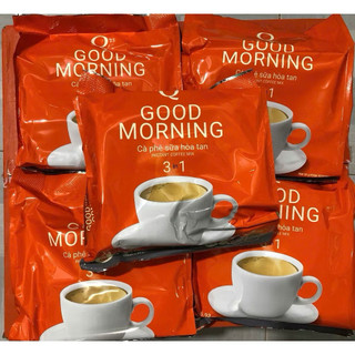 1 Bịch cà phê sữa hoà tan 3in1 Good Morning Trần Quang - 24 gói coffee có đường