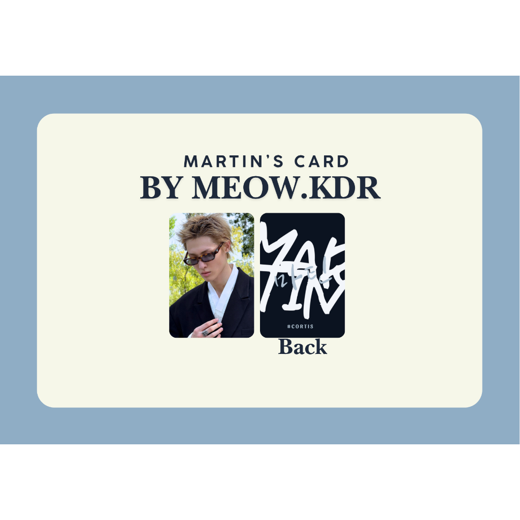 set card bo góc Martin - 마틴  nhóm nhạc Cortis