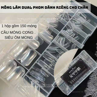 Móng làm dual dành riêng cho chân - móng úp chân chuyên làm đắp gel WOLADY , cầu móng cong đẹp