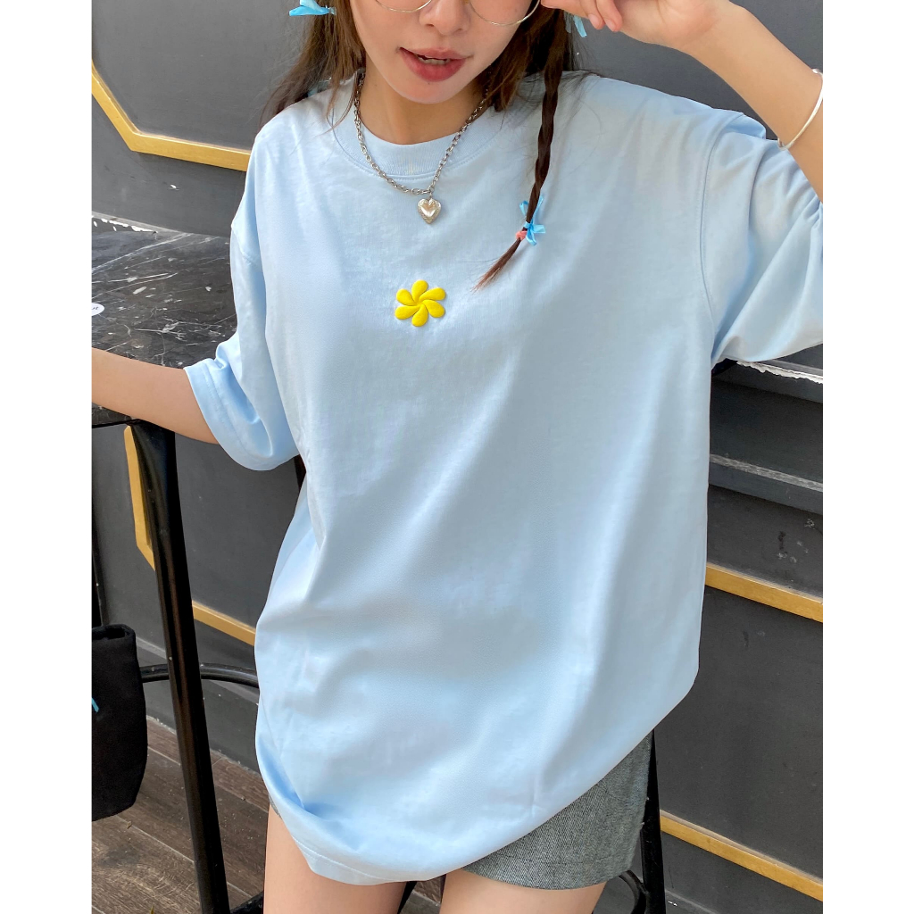 Áo thun nữ, vải chất lượng tốt, hồng pastel xanh babe, cotton 100%, form rộng, mềm mại, rất đẹp