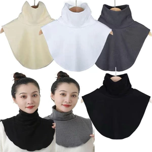 Cổ áo giả giữ ấm mùa đông cho nam nữ - Cổ lọ giả phối áo len