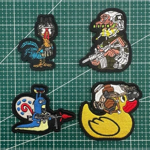 Patch_miếng dán Velcro vải gà trống_vịt donal chiến thuật