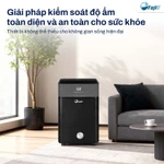 Máy Hút Ẩm Block FujiE HM-920ED, công suất 20 Lít/ngày, có kết nối wifi và kết hợp lọc không khí — ảnh 2