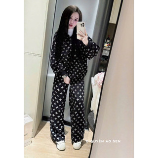 SET NỈ ÁO MŨ MIX QUẦN ỐNG XUÔNG SAO HOT