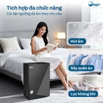 Máy hút ẩm Block nhập khẩu FUJIE HM-924ED Loại bỏ ẩm ướt 24l/ngày, màng lọc HEPA và có kết nối wifi — ảnh 7