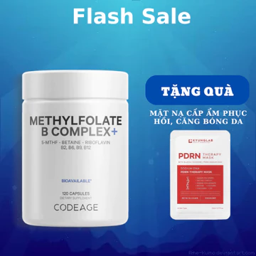 [HÀNG CÔNG TY] Viên Bổ Não Codeage Vitamins Methylfolate B Complex Bổ Não, Giảm Stress Cải Thiện Giấc Ngủ 120 viên