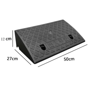 MÀU ĐEN Bục 12cm, Dốc Bục 50x27x12cm lên xuống ô tô, xe máy, cầu dắt xe,bục dắt xe nhựa cứng PVC chịu lực tốt