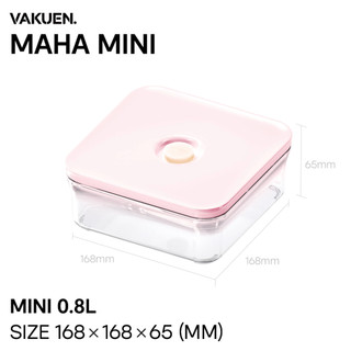 Vakuen Mini 0.8 liter ROSE OT-15SRO Hộp Đựng Thực Phẩm Hút Chân Không
