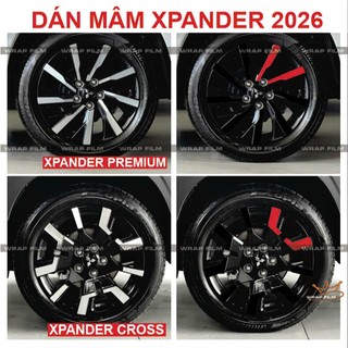 [ Bộ 5 bánh] Decal dán mâm Xpander Premium, Xpander Cross 2026