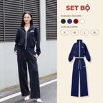 Set Bộ Dài ECOCHIC Áo Polo Cổ Bẻ Zip 2 Chiều Quần Ông Suông Dây Chun Đỏ Chất Liệu Cao Cấp Chính Hãng B182 — ảnh 7