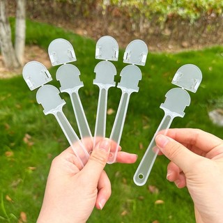 [HÀNG SẴN] 100 Phôi Cán Quạt Trong Suốt DIY B50 Phụ Kiện Quảng Cáo handmade/ Decor Tiện Dụng