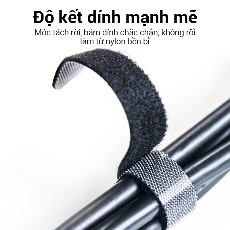 Dây Vention Đa Năng Quấn Chống Rối Dây Điện, Cáp Sạc, Tai Nghe, HDMI, Dây Điện. Tiện Lợi, Bền Và Tái Sử Dụng Nhiều Lần