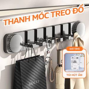 Thanh Móc Treo Đồ Hút Chân Không Gấp Gọn, Không Cần Khoan, Treo Quần Áo Phòng Ngủ Phòng Tắm, Tiết Kiệm Không Gian