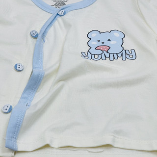 Đồ bộ sơ sinh dài tay khuy cài chéo chất vải petit mềm mịn không gây kích ứng cho bé từ 3-9kg