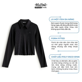 Áo Polo Tay Dài Nữ Form Fitted - Routine 10F25POLW002