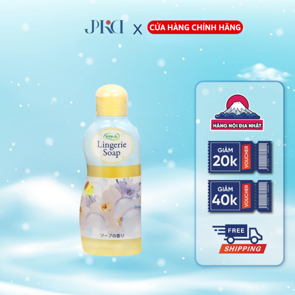 Nước giặt đồ lót Kobayashi Lingerie Soap Sarasaty Nhật Bản 120ml hỗ trợ làm sạch và khử mùi hiệu quả