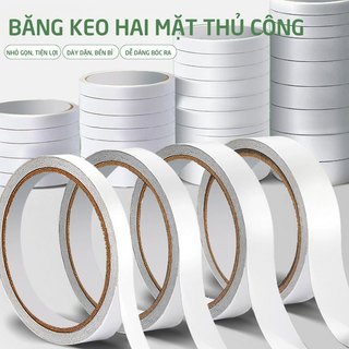 Băng Dính 2 Mặt Siêu Dính – Băng Keo 2 Mặt Trong Suốt Dán Chắc, Đa Năng Dễ Sử Dụng