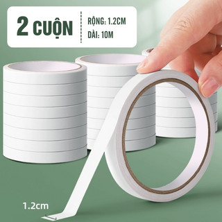 Băng Dính 2 Mặt Siêu Dính – Băng Keo 2 Mặt Trong Suốt Dán Chắc, Đa Năng Dễ Sử Dụng