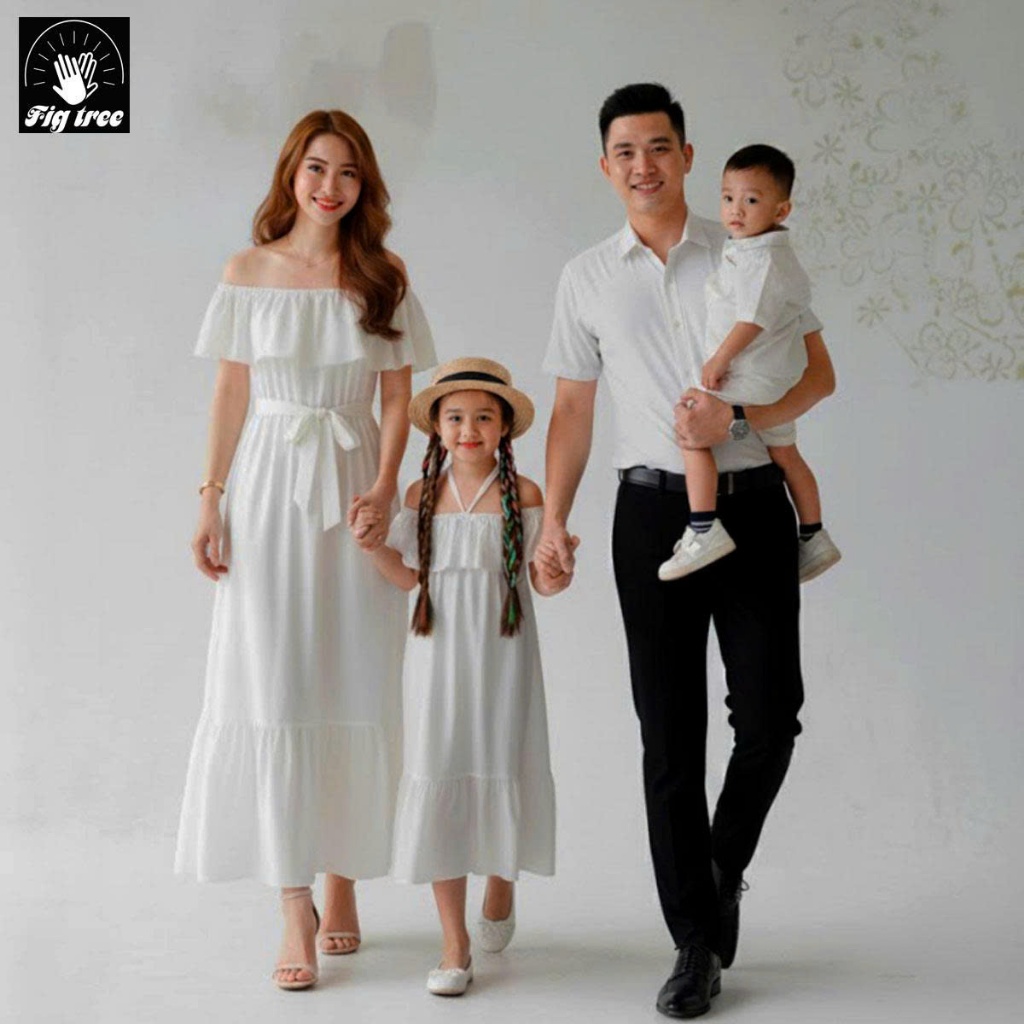 Đồ Gia Đình Fig Tree Màu Trắng Đũi Tinh Khôi Cho Bữa Tiệc Cực Sang Chảnh, Đi Du Lịch Cực Trendy