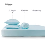 [Hỏa tốc] Bộ ga giường 4 món lụa Tencel 60s GIA AN HOME DECOR size 1m2x2m đến 2m2x2m gồm 1 drap bo chun 3 vỏ gối nằm-ôm — ảnh 2