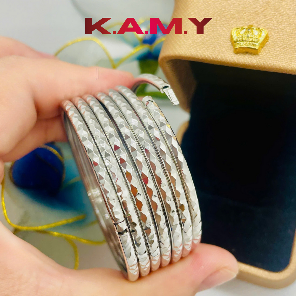 Bộ Ximen 3 Ly Kiểu Kim Cương Khóa Lưỡi Gà – Set 7 Chiếc Cao Cấp, Sáng Bóng Sang Trọng | K.A.M.Y