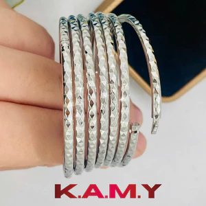 Bộ Ximen 3 Ly Kiểu Kim Cương Khóa Lưỡi Gà – Set 7 Chiếc Cao Cấp, Sáng Bóng Sang Trọng | K.A.M.Y