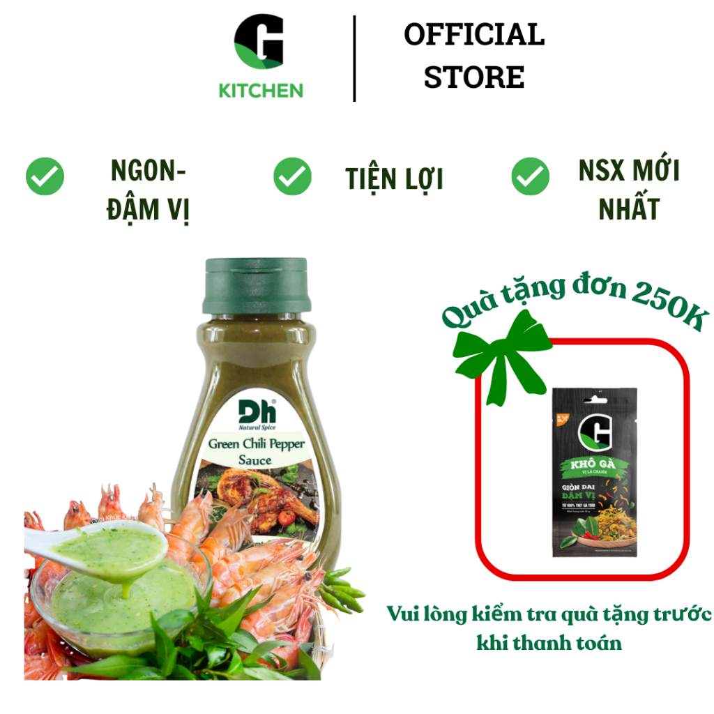 Tương Ớt Xiêm Xanh DH Food 200g