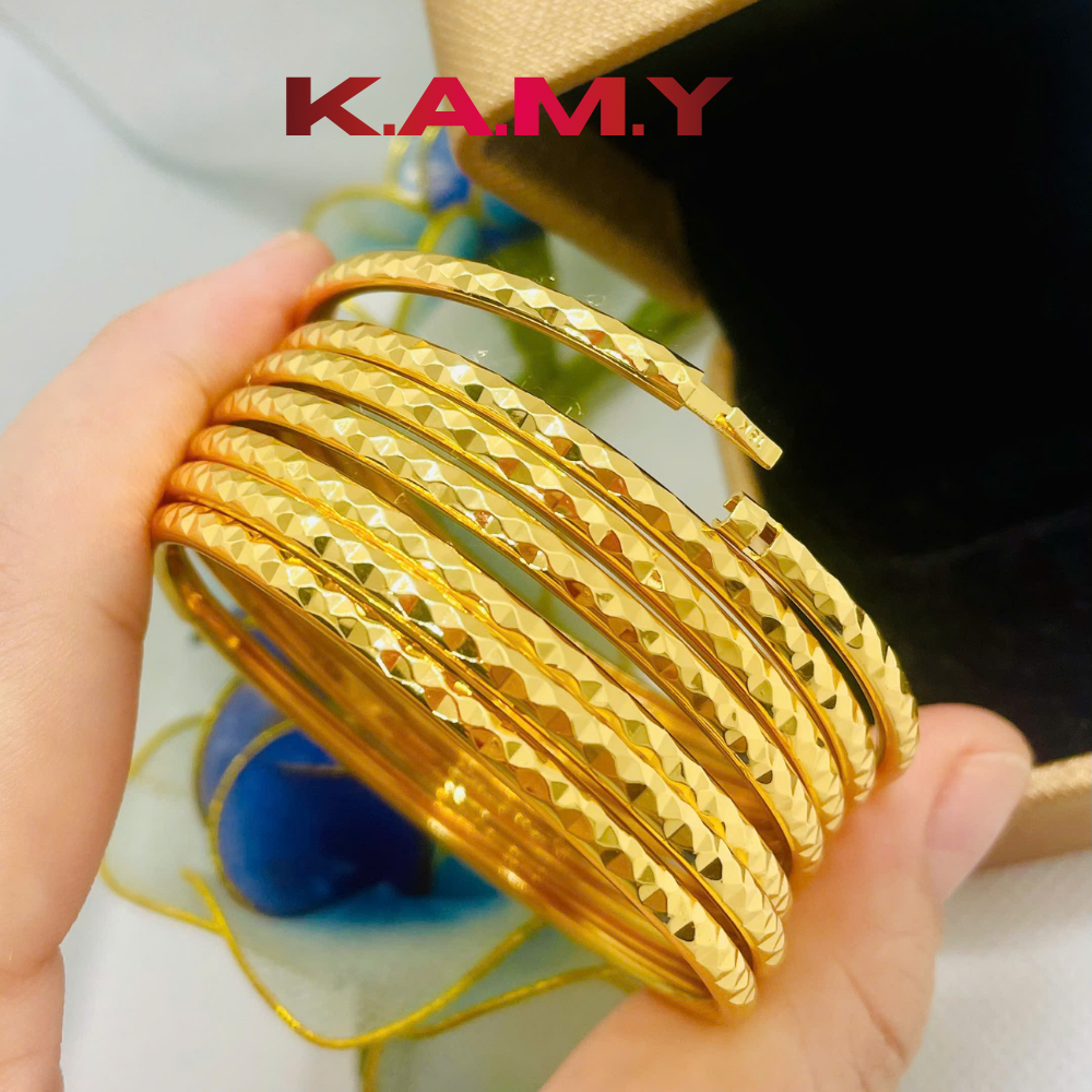 Bộ Ximen 3 Ly Kiểu Kim Cương Khóa Lưỡi Gà – Bộ 7 Chiếc Mạ Vàng Cao Cấp