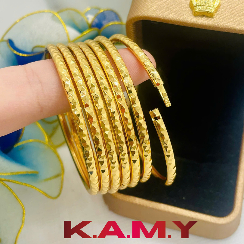 Bộ Ximen 3 Ly Kiểu Kim Cương Khóa Lưỡi Gà – Bộ 7 Chiếc Mạ Vàng Cao Cấp