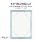 [Hỏa tốc] Bộ ga giường 4 món lụa Tencel 60s GIA AN HOME DECOR size 1m2x2m đến 2m2x2m gồm 1 drap bo chun 3 vỏ gối nằm-ôm — ảnh 5