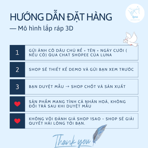 Mô Hình 3D Dâu Rể – Quà Cưới  Sang Trọng, Lưu Giữ Khoảnh Khắc Hạnh Phúc Cặp Đôi (Tone Đỏ)