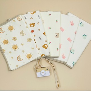 Tấm Lót Chống Thấm Cao Cấp Chất Vải Cotton Oragnic Ovoan Mềm Mại, Thoáng khí cho bé KT 50*70cm