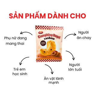 Điều Vị Bánh Bagel Dan D Pak I Bagel Cashew I 450g (15 gói x 30g)